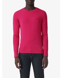 fuchsia Pullover mit einem Rundhalsausschnitt von Burberry