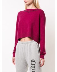 fuchsia Pullover mit einem Rundhalsausschnitt von Adaptation