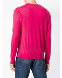 fuchsia Pullover mit einem Rundhalsausschnitt von Ps By Paul Smith