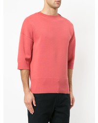 fuchsia Pullover mit einem Rundhalsausschnitt von Cerruti 1881