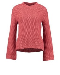 fuchsia Pullover mit einem Rundhalsausschnitt von Even&Odd