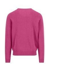 fuchsia Pullover mit einem Rundhalsausschnitt von Fynch Hatton