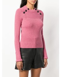 fuchsia Pullover mit einem Rundhalsausschnitt von Isabel Marant Etoile