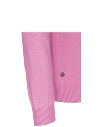 fuchsia Pullover mit einem Rundhalsausschnitt von Jacques Britt