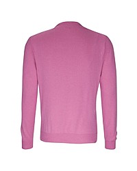 fuchsia Pullover mit einem Rundhalsausschnitt von Jacques Britt