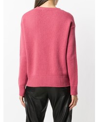 fuchsia Pullover mit einem Rundhalsausschnitt von Etro