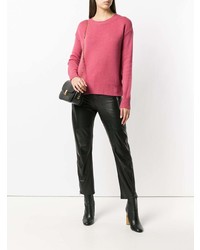 fuchsia Pullover mit einem Rundhalsausschnitt von Etro