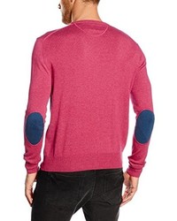 fuchsia Pullover mit einem Rundhalsausschnitt von La Martina