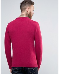 fuchsia Pullover mit einem Rundhalsausschnitt von Asos