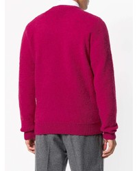 fuchsia Pullover mit einem Rundhalsausschnitt von Eleventy