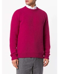 fuchsia Pullover mit einem Rundhalsausschnitt von Eleventy