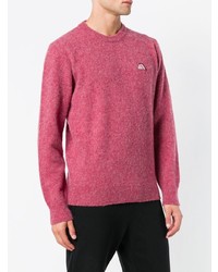 fuchsia Pullover mit einem Rundhalsausschnitt von MAISON KITSUNÉ