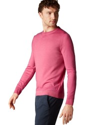 fuchsia Pullover mit einem Rundhalsausschnitt von Marc O'Polo