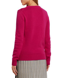 fuchsia Pullover mit einem Rundhalsausschnitt von Michael Kors