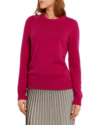 fuchsia Pullover mit einem Rundhalsausschnitt von Michael Kors