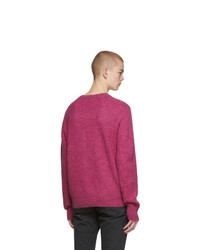 fuchsia Pullover mit einem Rundhalsausschnitt von Rag and Bone