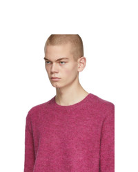 fuchsia Pullover mit einem Rundhalsausschnitt von Rag and Bone