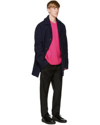 fuchsia Pullover mit einem Rundhalsausschnitt von Acne Studios