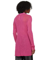 fuchsia Pullover mit einem Rundhalsausschnitt von Rick Owens