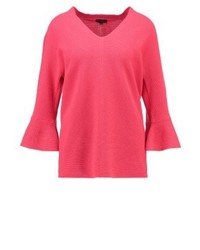 fuchsia Pullover mit einem V-Ausschnitt von Escada