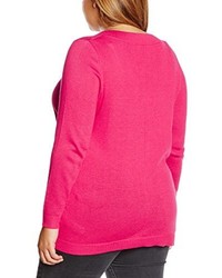 fuchsia Pullover mit einem V-Ausschnitt von Evans