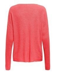 fuchsia Pullover mit einem V-Ausschnitt von Only