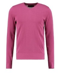fuchsia Pullover mit einem V-Ausschnitt von Patrizia Pepe