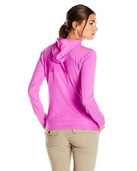 fuchsia Pullover mit einer Kapuze von Columbia