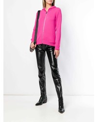 fuchsia Pullover mit einer Kapuze von Philipp Plein