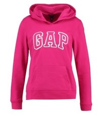 fuchsia Pullover mit einer Kapuze von Gap