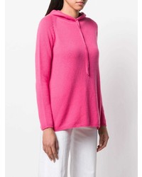 fuchsia Pullover mit einer Kapuze von 'S Max Mara