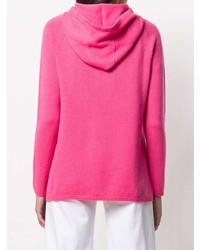 fuchsia Pullover mit einer Kapuze von 'S Max Mara