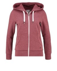 fuchsia Pullover mit einer Kapuze von Only