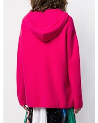 fuchsia Pullover mit einer Kapuze von Pringle Of Scotland