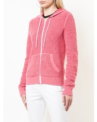 fuchsia Pullover mit einer Kapuze von Michael Kors Collection