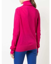 fuchsia Rollkragenpullover von Sacai