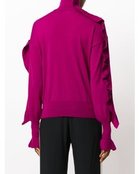 fuchsia Rollkragenpullover von Laneus