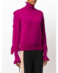 fuchsia Rollkragenpullover von Laneus