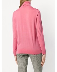 fuchsia Rollkragenpullover von Luisa Cerano