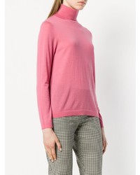 fuchsia Rollkragenpullover von Luisa Cerano