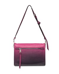 fuchsia Satchel-Tasche aus Leder von Prada