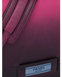 fuchsia Satchel-Tasche aus Leder von Prada