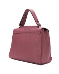 fuchsia Satchel-Tasche aus Leder von Orciani