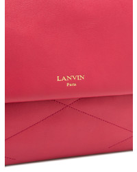 fuchsia Satchel-Tasche aus Leder von Lanvin