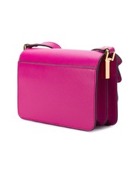 fuchsia Satchel-Tasche aus Leder von Marni