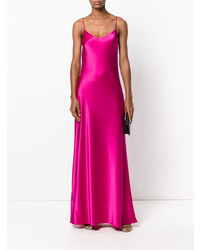 fuchsia Satin Ballkleid von Galvan