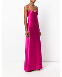 fuchsia Satin Ballkleid von Galvan