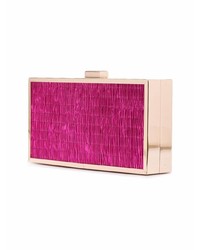 fuchsia Segeltuch Clutch von Christian Siriano