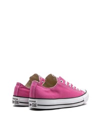 fuchsia Segeltuch niedrige Sneakers von Converse