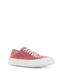 fuchsia Segeltuch niedrige Sneakers von Ami Paris